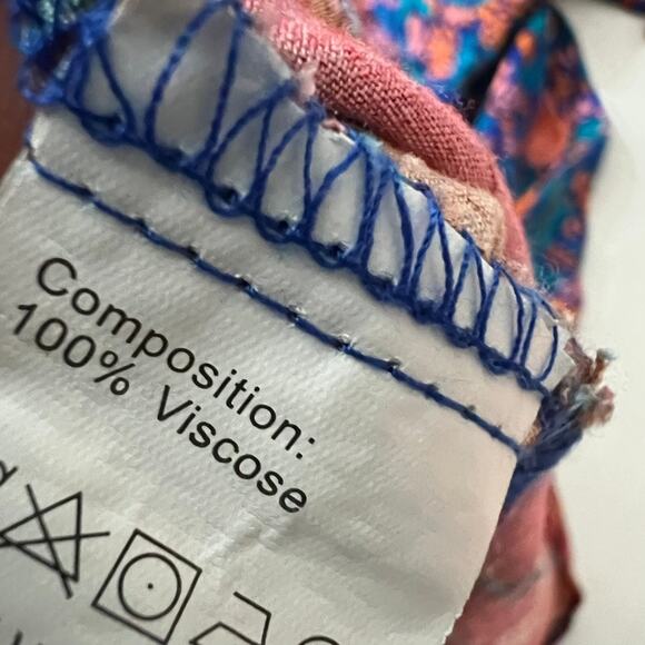 Pretty Garden Boho Hippie Flower Maxi Dress Size XL - Picture 10 of 11